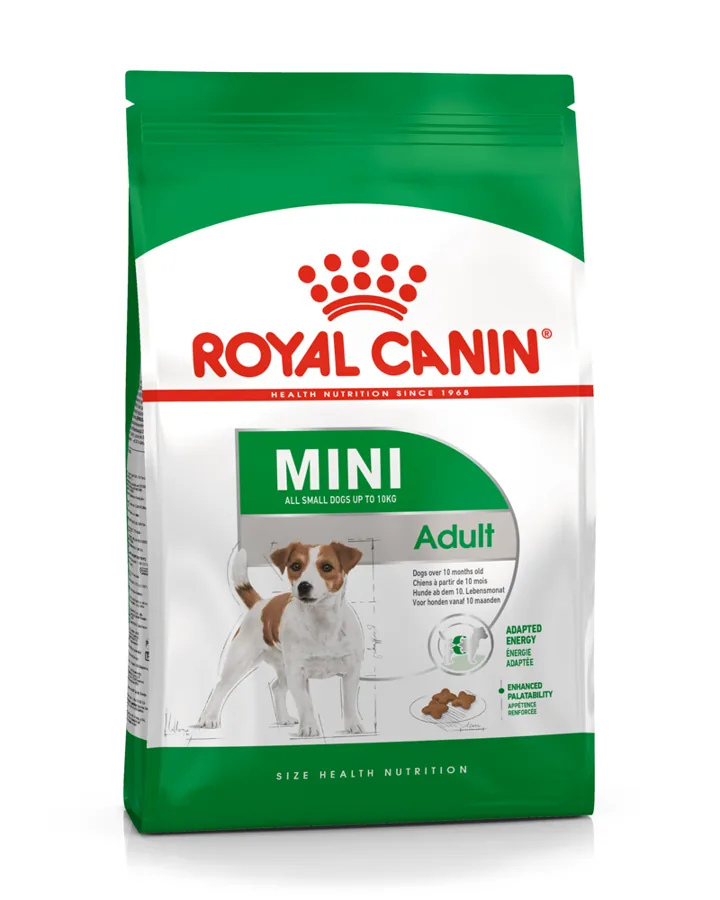 Bag of Royal Canin Mini Adult dry food for small dogs